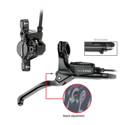 Tektro HD-E350 Hydraulic Brakes - with motor cutoff